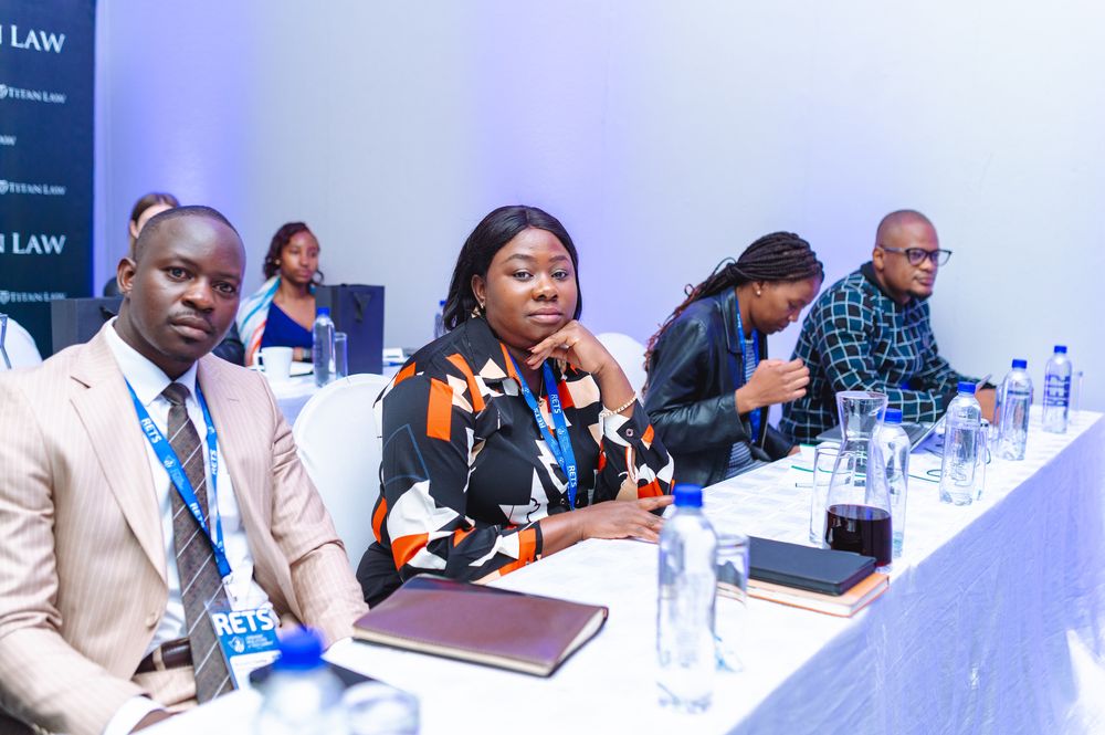 Delegates in conversation
